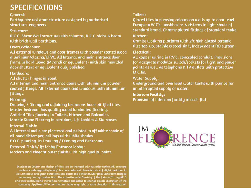JM Florence Specification